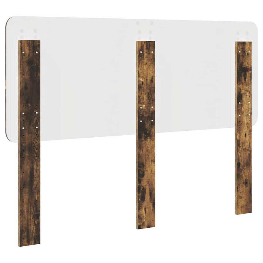 Hoofdbord met hoofdeinde Gerookt eiken 140 cm Bewerkt hout