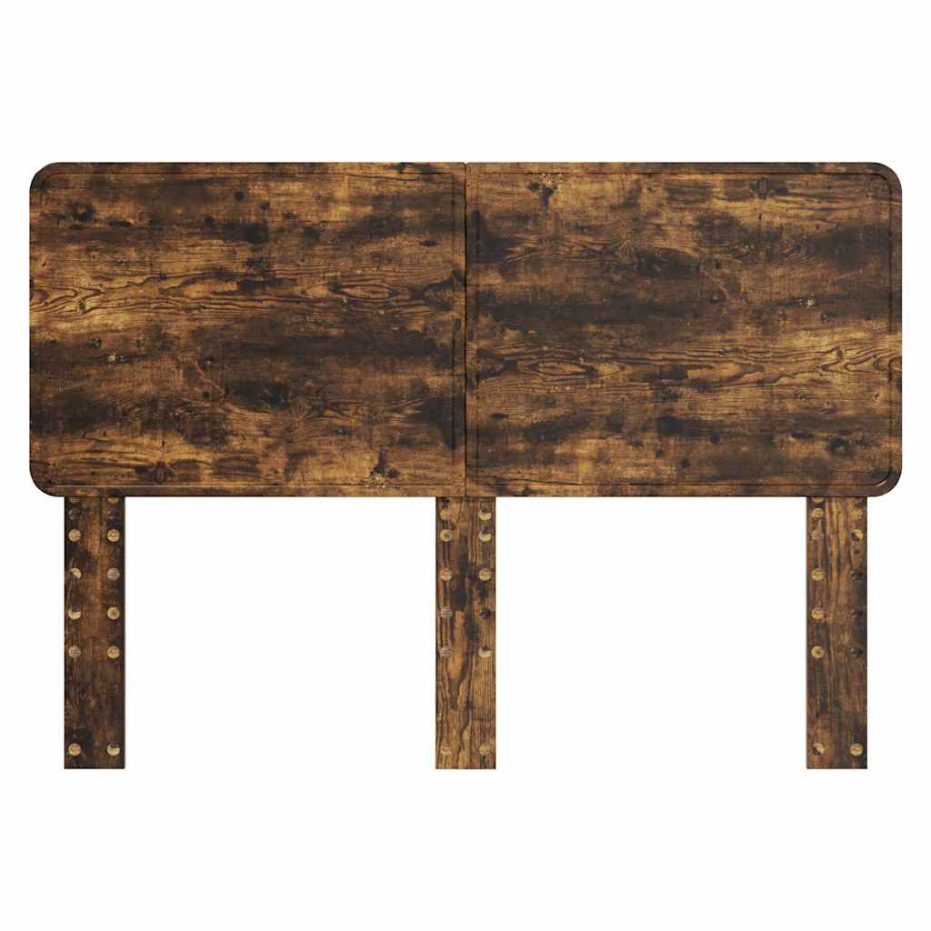 Hoofdbord met hoofdeinde Gerookt eiken 140 cm Bewerkt hout
