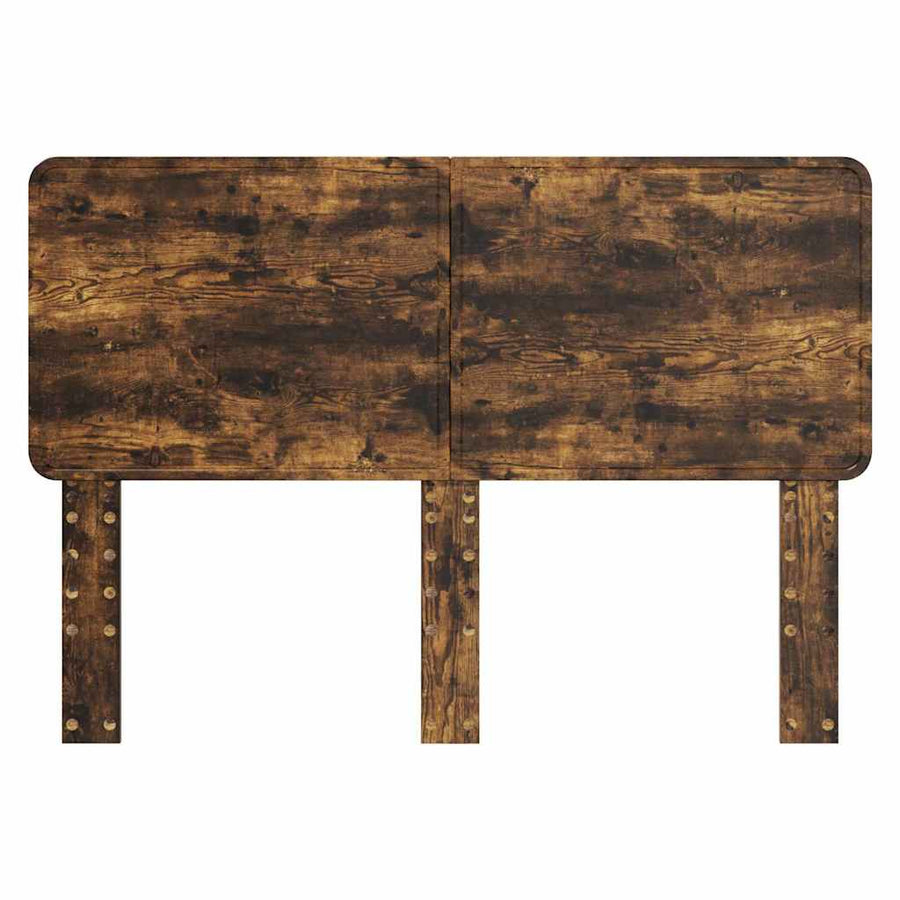 Hoofdbord met hoofdeinde Gerookt eiken 140 cm Bewerkt hout