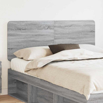 Hoofdbord met hoofdeinde Grijs Sonoma 140 cm Bewerkt hout