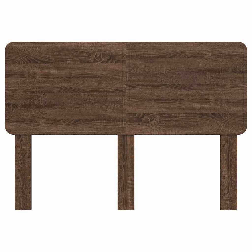 Hoofdbord met hoofdeinde Bruin Eiken 140 cm Bewerkt hout