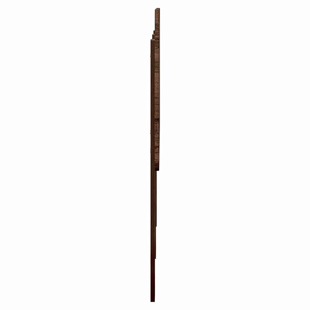 Hoofdbord met hoofdeinde Bruin Eiken 140 cm Bewerkt hout