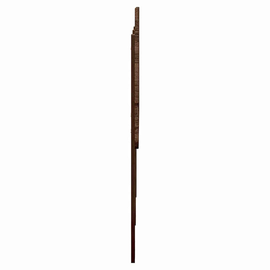 Hoofdbord met hoofdeinde Bruin Eiken 140 cm Bewerkt hout