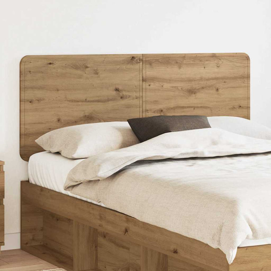 Hoofdbord met hoofdeinde Artisan Eiken 140 cm Bewerkt hout