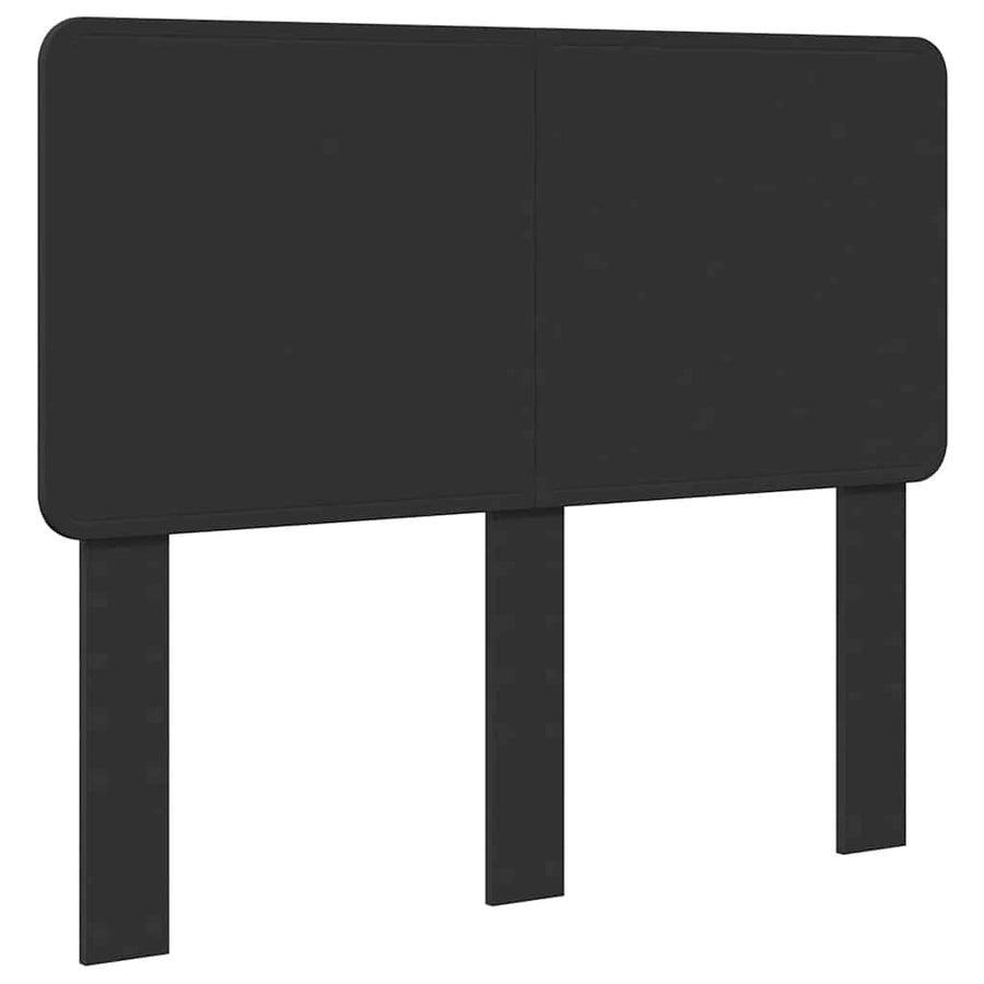 Hoofdbord met hoofdeinde Zwart Eiken 135 cm Bewerkt hout