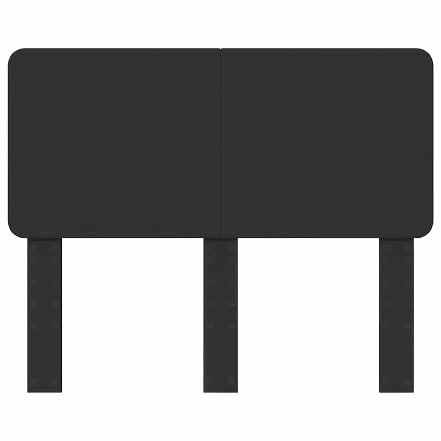 Hoofdbord met hoofdeinde Zwart Eiken 135 cm Bewerkt hout