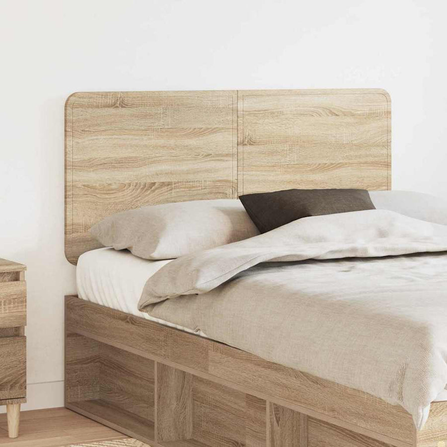 Hoofdbord met hoofdeinde Sonoma Eiken 135 cm Bewerkt hout