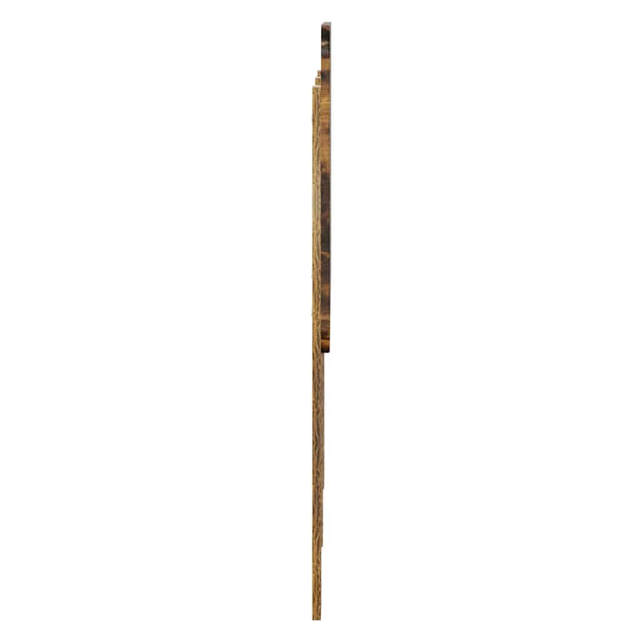 Hoofdbord met hoofdeinde Gerookt eiken 135 cm Bewerkt hout
