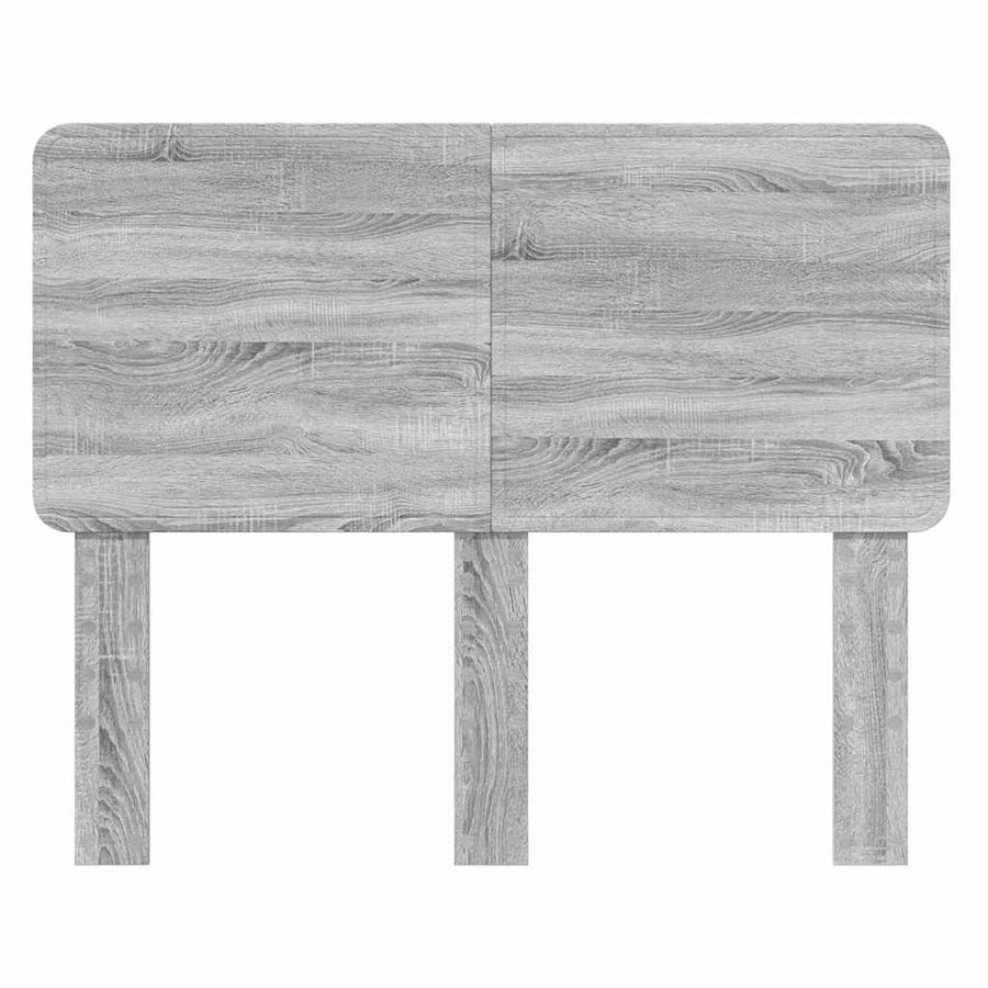 Hoofdbord met hoofdeinde Grijs Sonoma 135 cm Bewerkt hout