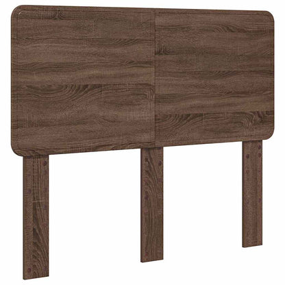 Hoofdbord met hoofdeinde Bruin Eiken 135 cm Bewerkt hout