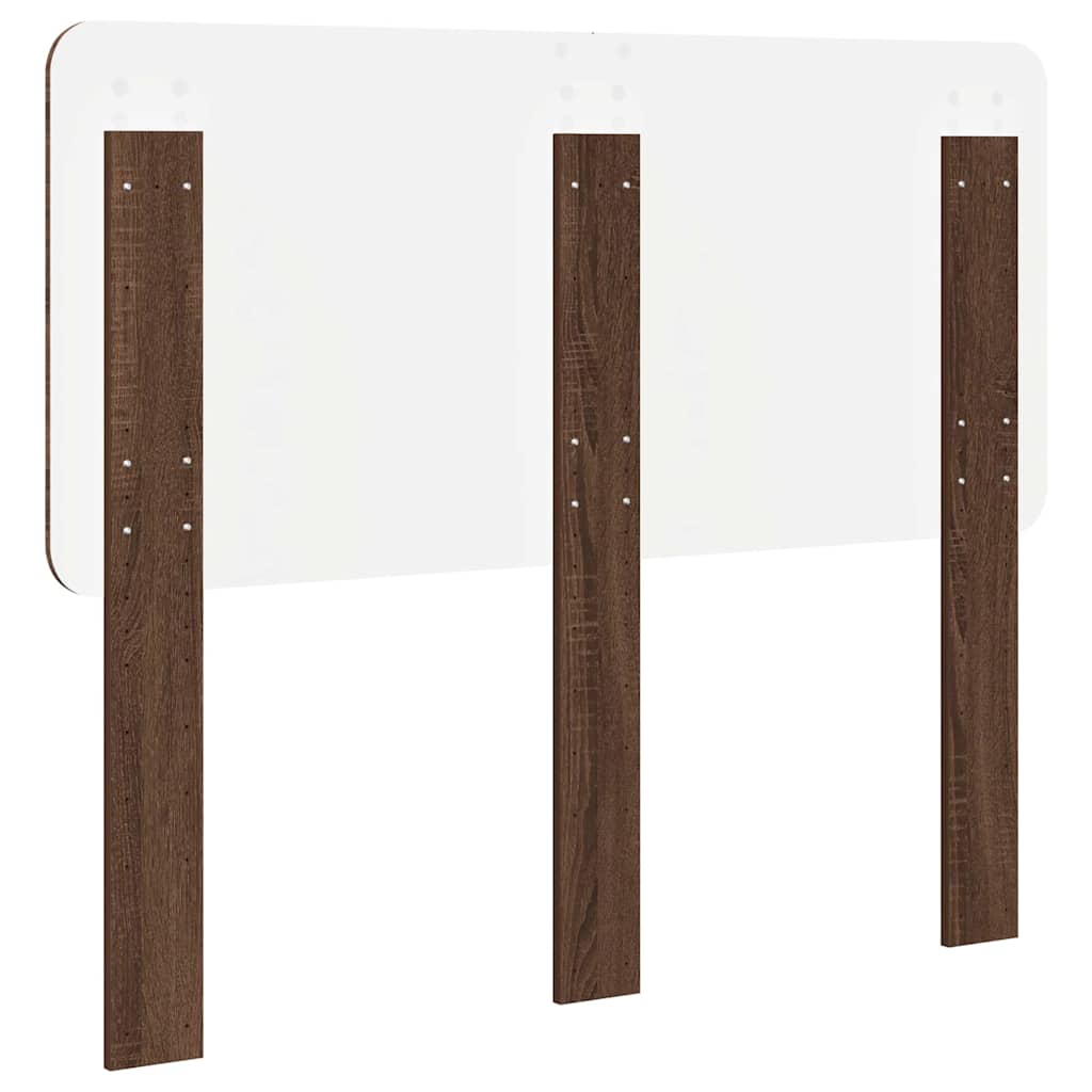 Hoofdbord met hoofdeinde Bruin Eiken 135 cm Bewerkt hout