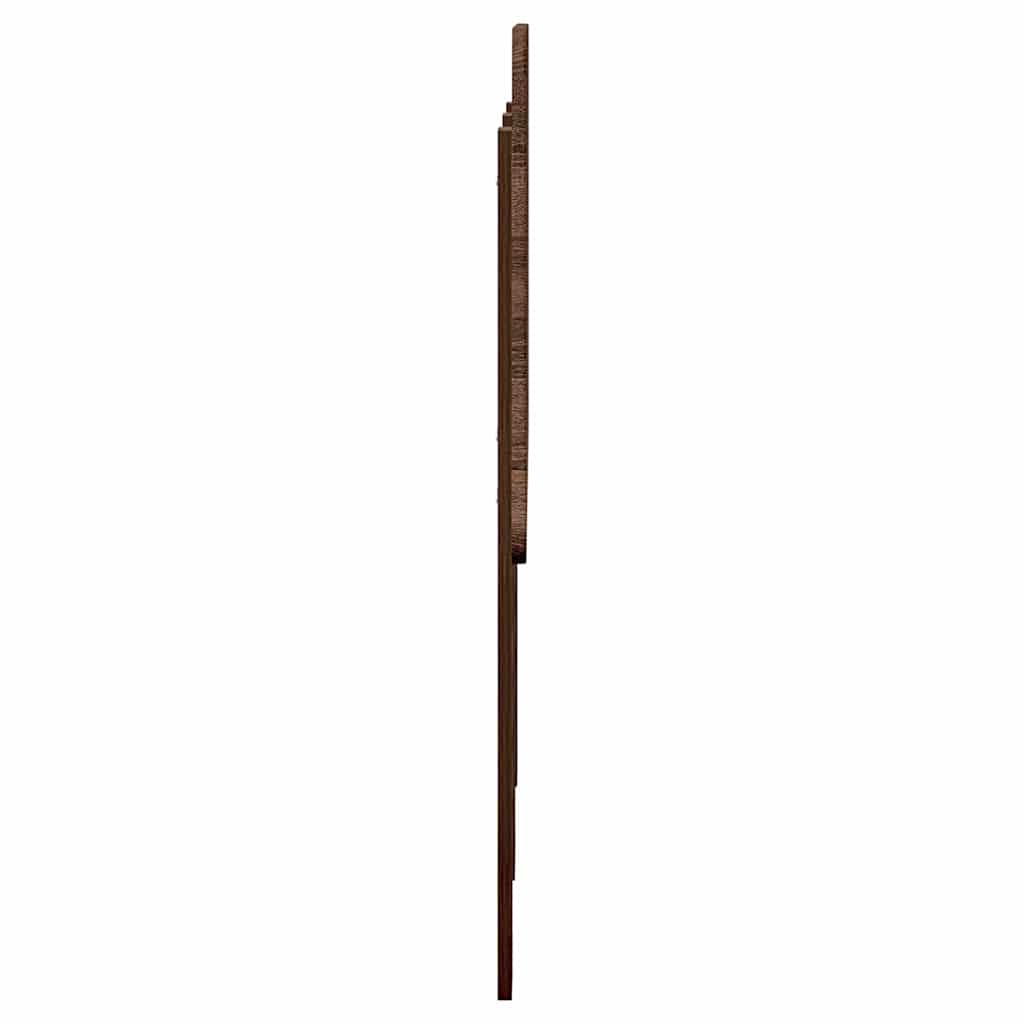 Hoofdbord met hoofdeinde Bruin Eiken 135 cm Bewerkt hout