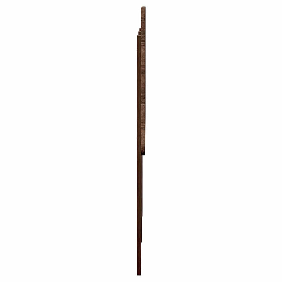 Hoofdbord met hoofdeinde Bruin Eiken 135 cm Bewerkt hout