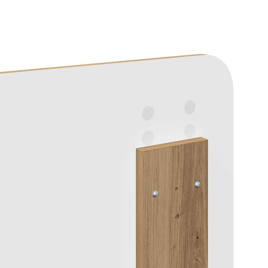 Hoofdbord met hoofdeinde Artisan Eiken 135 cm Bewerkt hout