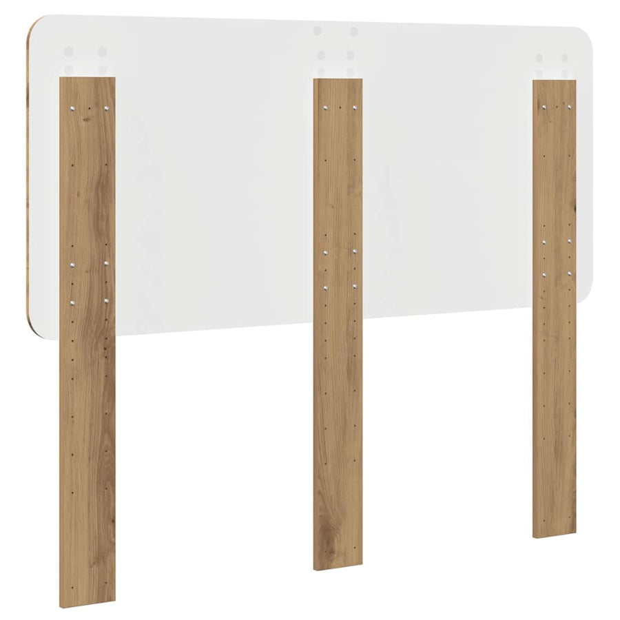 Hoofdbord met hoofdeinde Artisan Eiken 135 cm Bewerkt hout