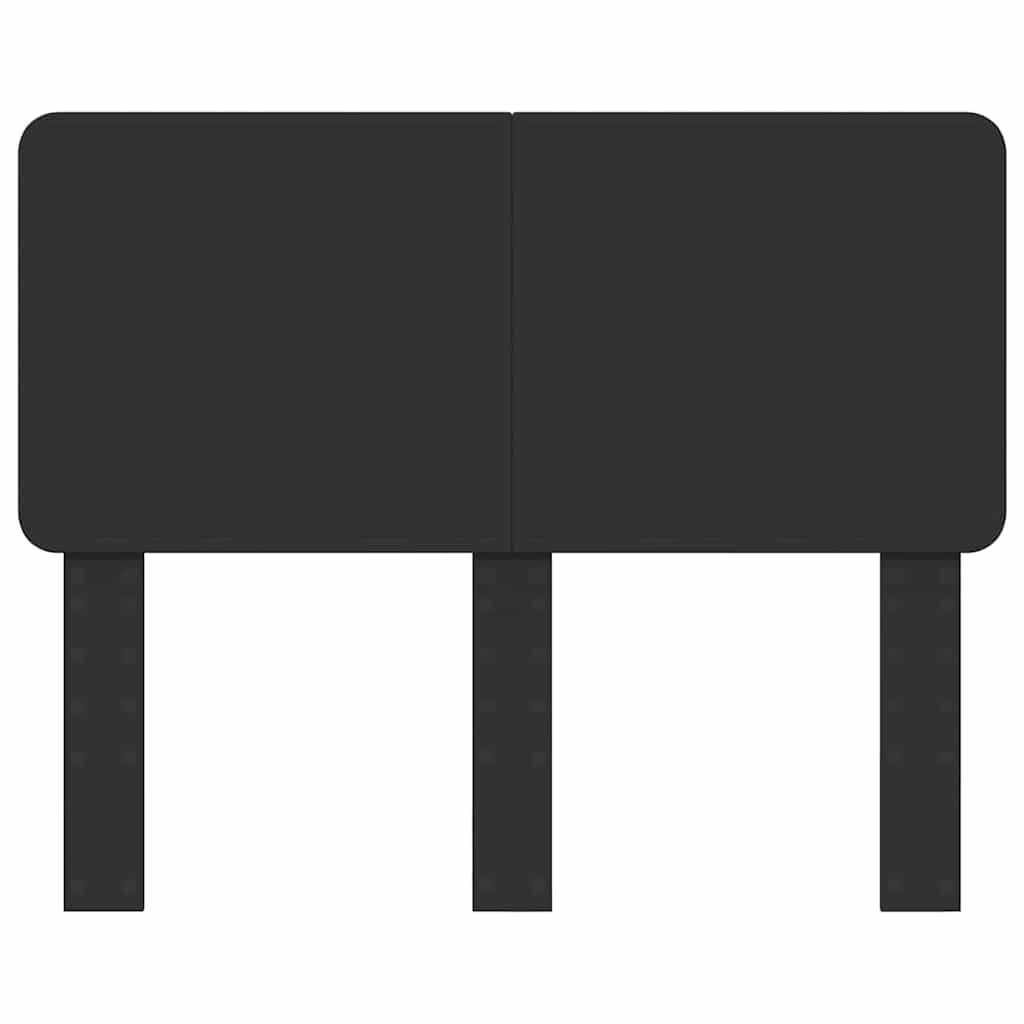 Hoofdbord met hoofdeinde Zwart Eiken 120 cm Bewerkt hout