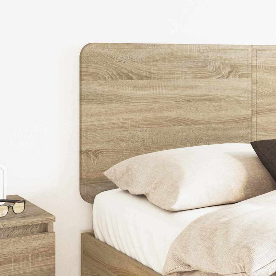 Hoofdbord met hoofdeinde Sonoma Eiken 120 cm Bewerkt hout