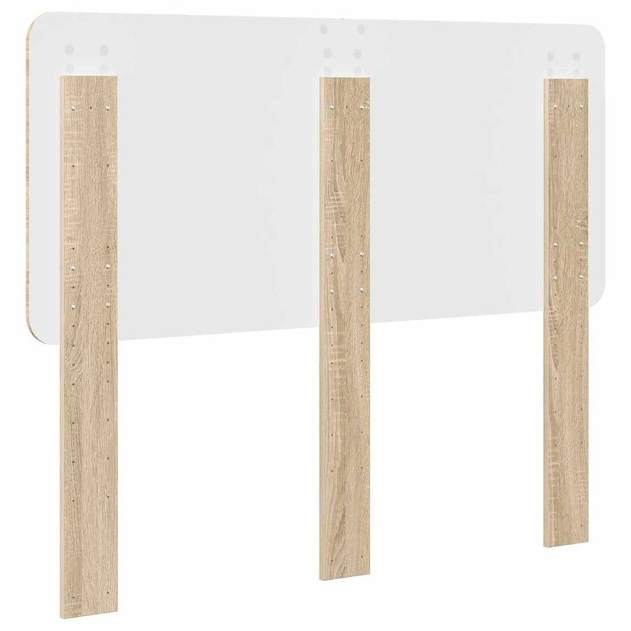 Hoofdbord met hoofdeinde Sonoma Eiken 120 cm Bewerkt hout