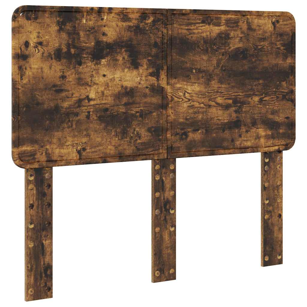 Hoofdbord met hoofdeinde Gerookt eiken 120 cm Bewerkt hout