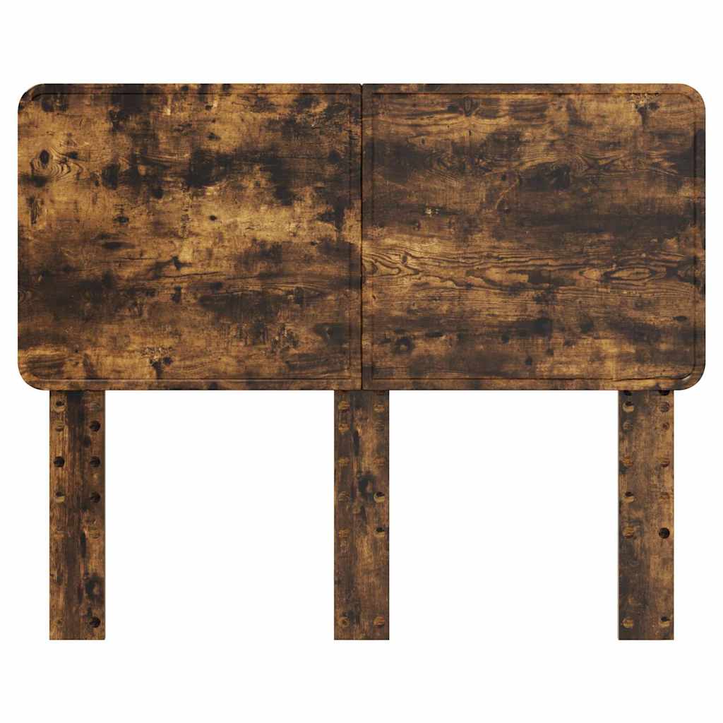 Hoofdbord met hoofdeinde Gerookt eiken 120 cm Bewerkt hout