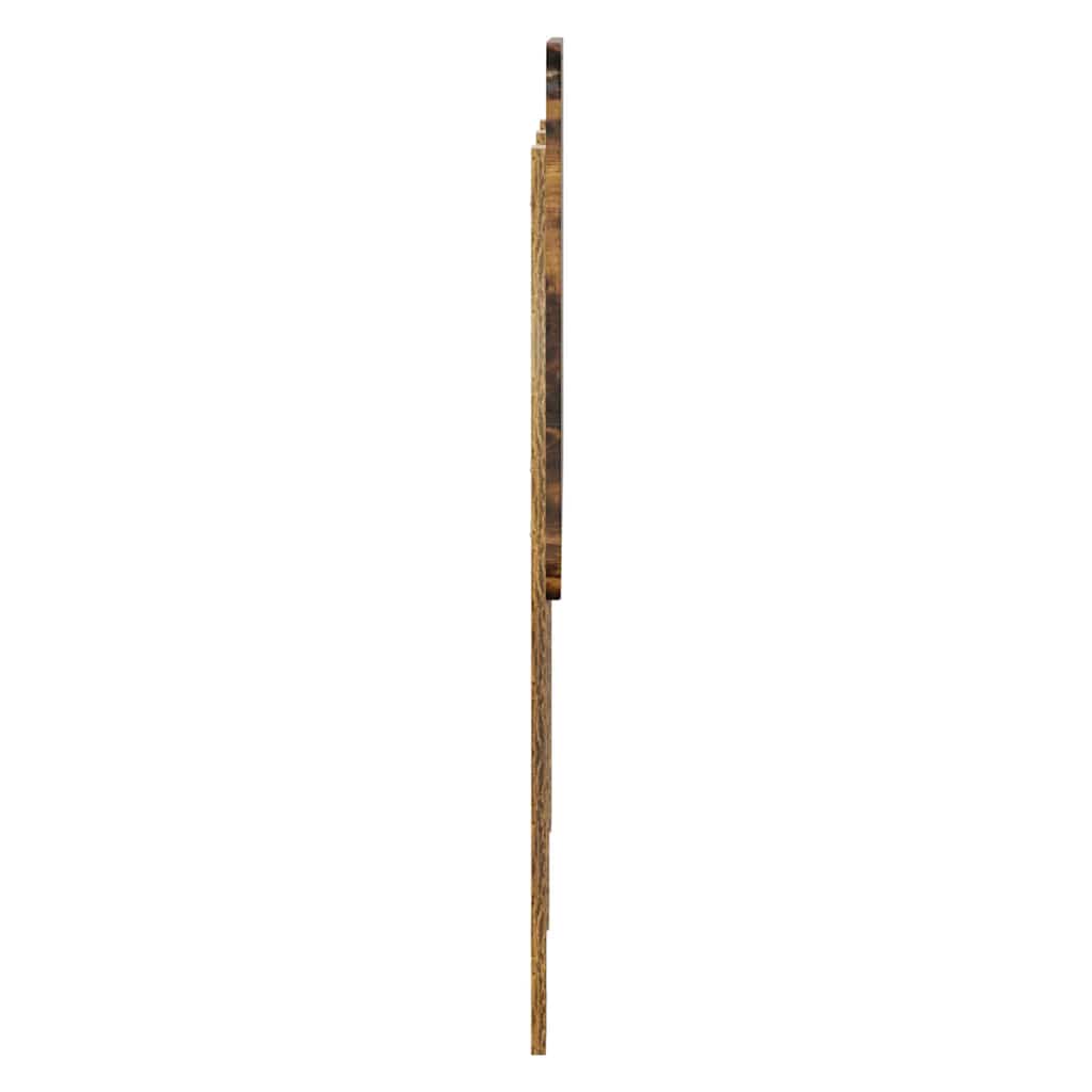 Hoofdbord met hoofdeinde Gerookt eiken 120 cm Bewerkt hout