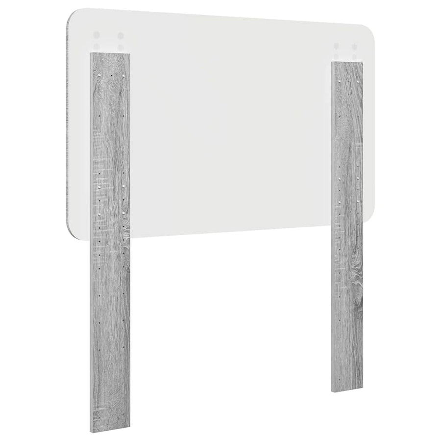 Hoofdbord met hoofdeinde Grijs Sonoma 100 cm Bewerkt hout