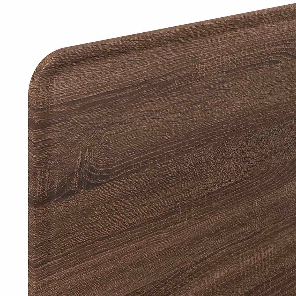 Hoofdbord met hoofdeinde Bruin Eiken 100 cm Bewerkt hout