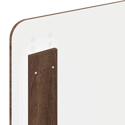 Hoofdbord met hoofdeinde Bruin Eiken 100 cm Bewerkt hout