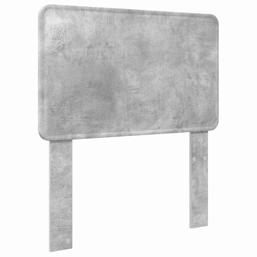 Hoofdbord met hoofdeinde Beton Grijs 90 cm Bewerkt hout