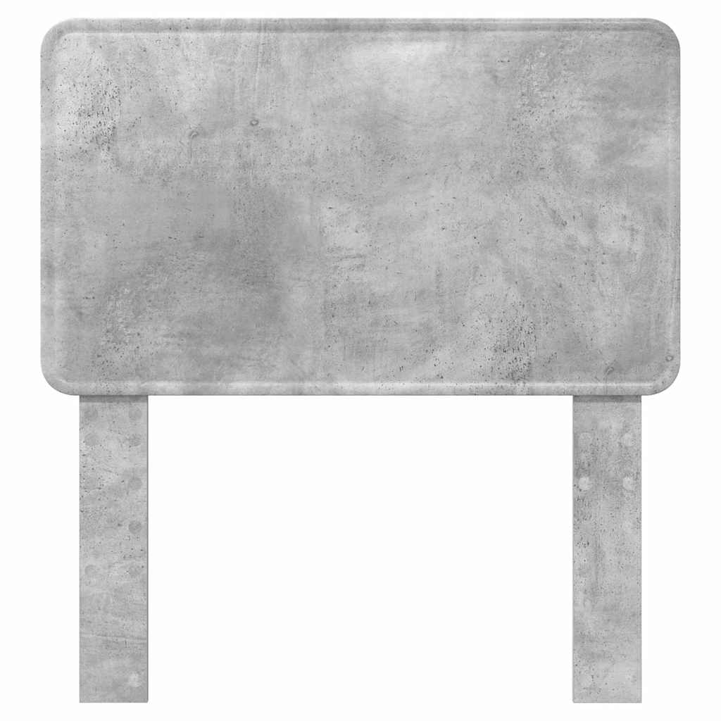 Hoofdbord met hoofdeinde Beton Grijs 90 cm Bewerkt hout