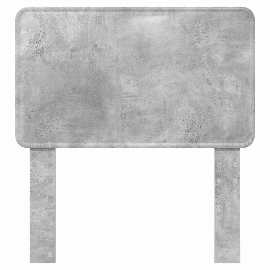 Hoofdbord met hoofdeinde Beton Grijs 90 cm Bewerkt hout