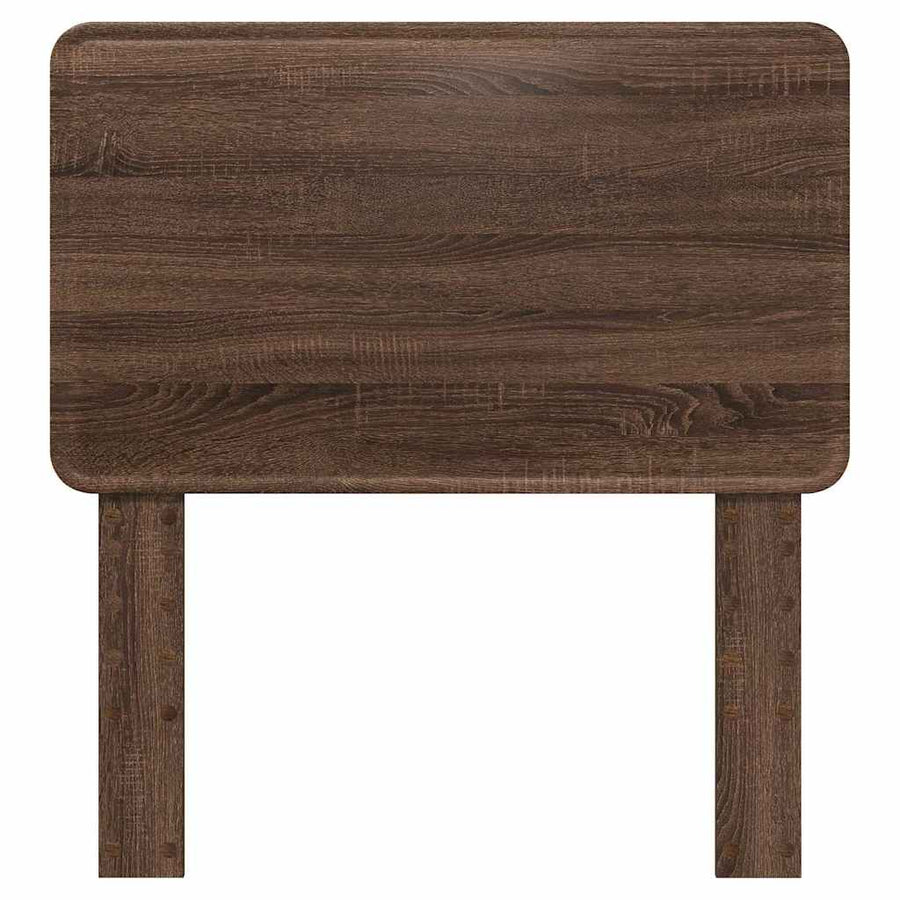 Hoofdbord met hoofdeinde Bruin Eiken 90 cm Bewerkt hout