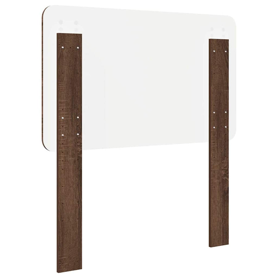 Hoofdbord met hoofdeinde Bruin Eiken 80 cm Bewerkt hout
