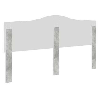Hoofdbord met hoofdeinde Beton Grijs 200 cm Bewerkt hout
