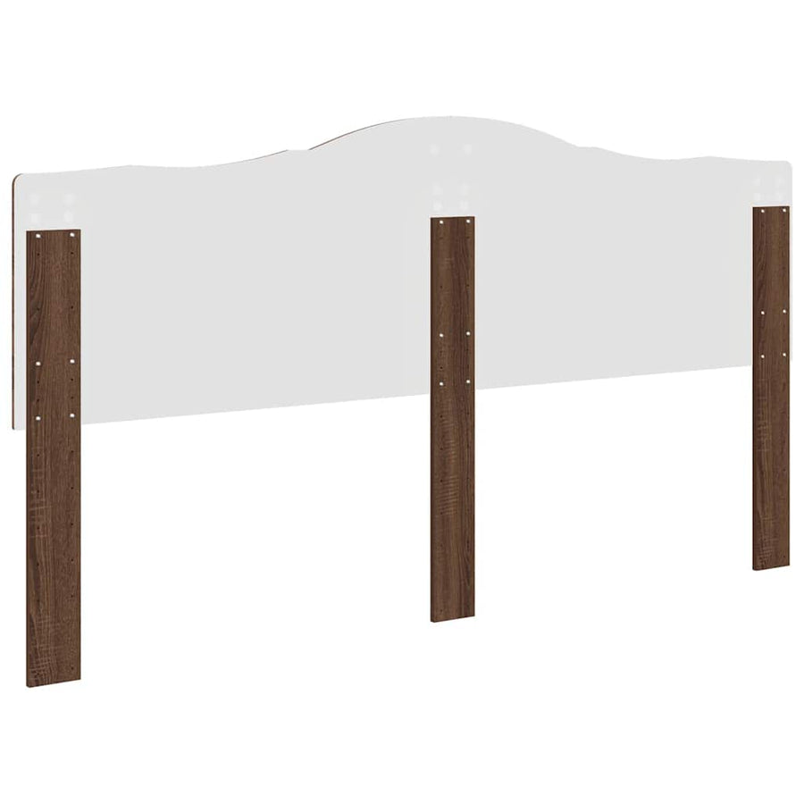 Hoofdbord met hoofdeinde Bruin Eiken 200 cm Bewerkt hout