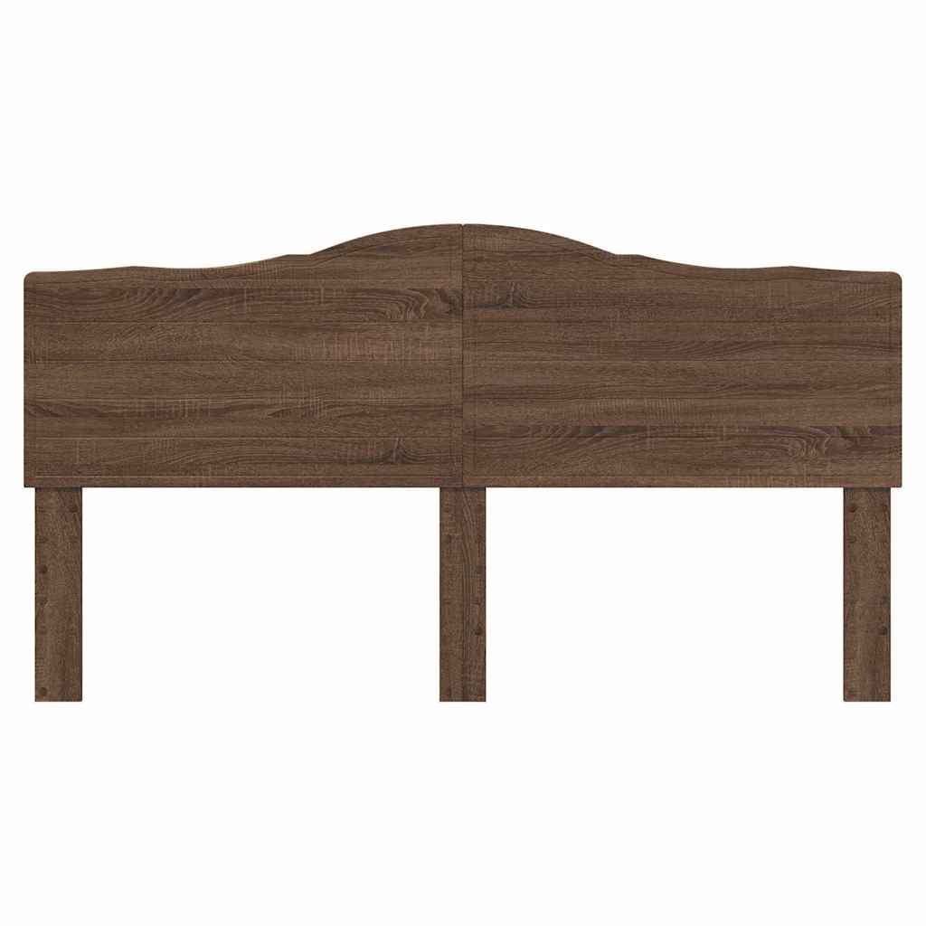 Hoofdbord met hoofdeinde Bruin Eiken 200 cm Bewerkt hout