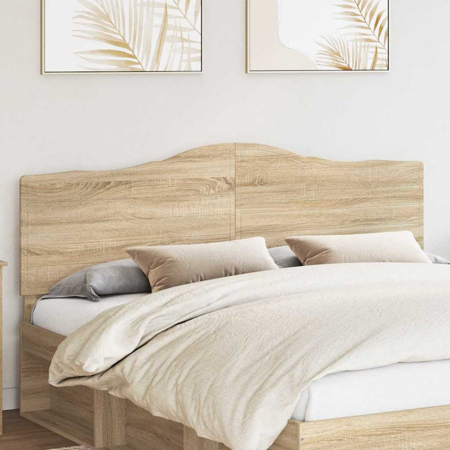 Hoofdbord met hoofdeinde Sonoma Eiken 180 cm Bewerkt hout