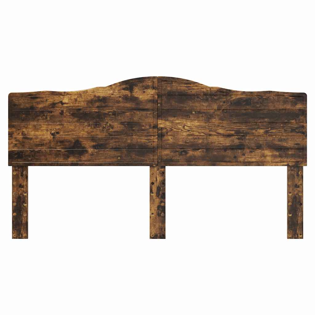 Hoofdbord met hoofdeinde Gerookt eiken 180 cm Bewerkt hout
