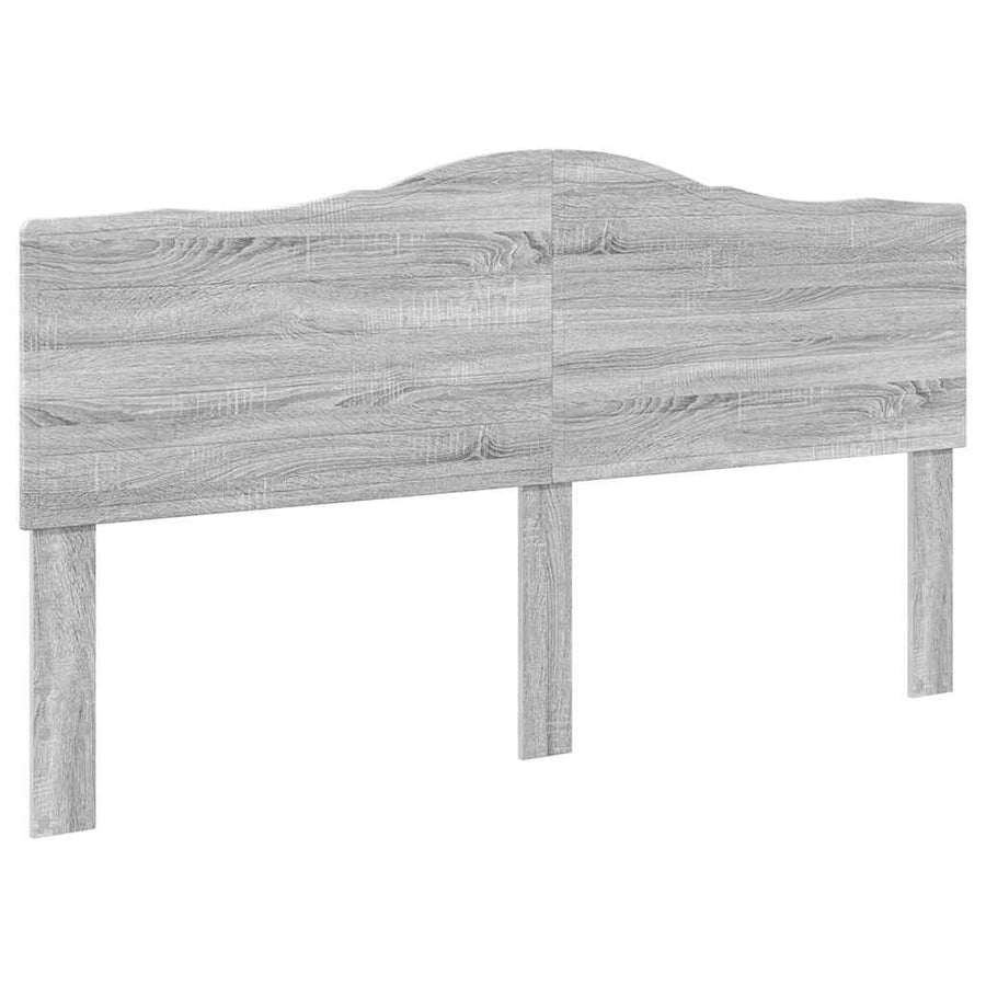 Hoofdbord met hoofdeinde Grijs Sonoma 180 cm Bewerkt hout