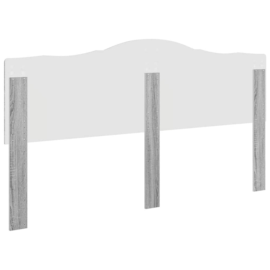 Hoofdbord met hoofdeinde Grijs Sonoma 180 cm Bewerkt hout