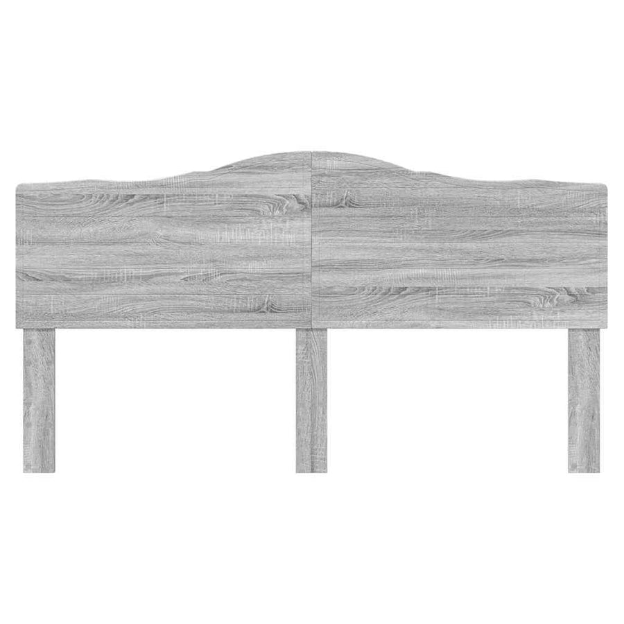 Hoofdbord met hoofdeinde Grijs Sonoma 180 cm Bewerkt hout