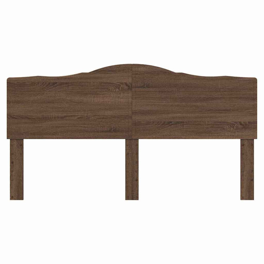 Hoofdbord met hoofdeinde Bruin Eiken 180 cm Bewerkt hout