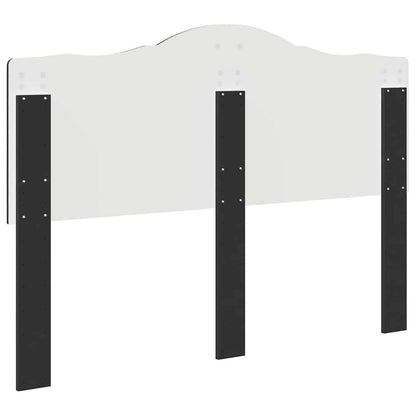 Hoofdbord met hoofdeinde Zwart Eiken 160 cm Bewerkt hout