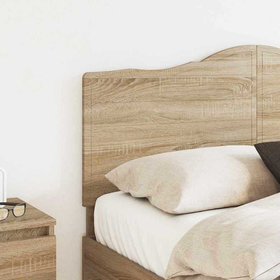 Hoofdbord met hoofdeinde Sonoma Eiken 160 cm Bewerkt hout