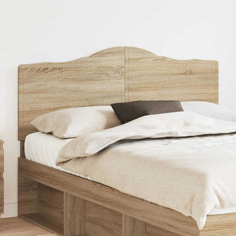 Hoofdbord met hoofdeinde Sonoma Eiken 160 cm Bewerkt hout