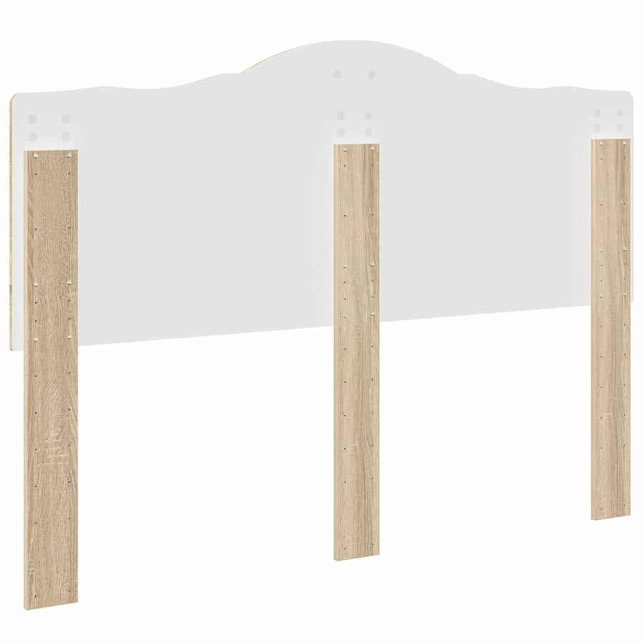 Hoofdbord met hoofdeinde Sonoma Eiken 160 cm Bewerkt hout