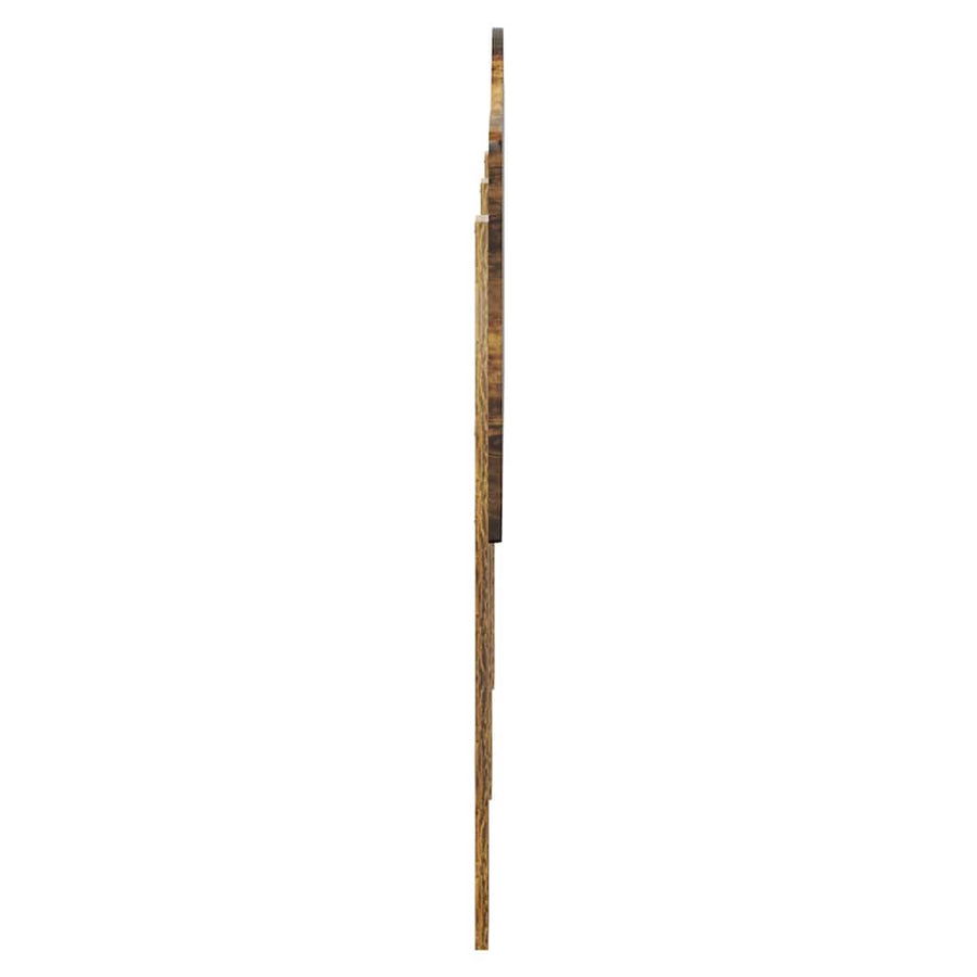 Hoofdbord met hoofdeinde Gerookt eiken 160 cm Bewerkt hout
