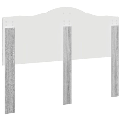 Hoofdbord met hoofdeinde Grijs Sonoma 160 cm Bewerkt hout