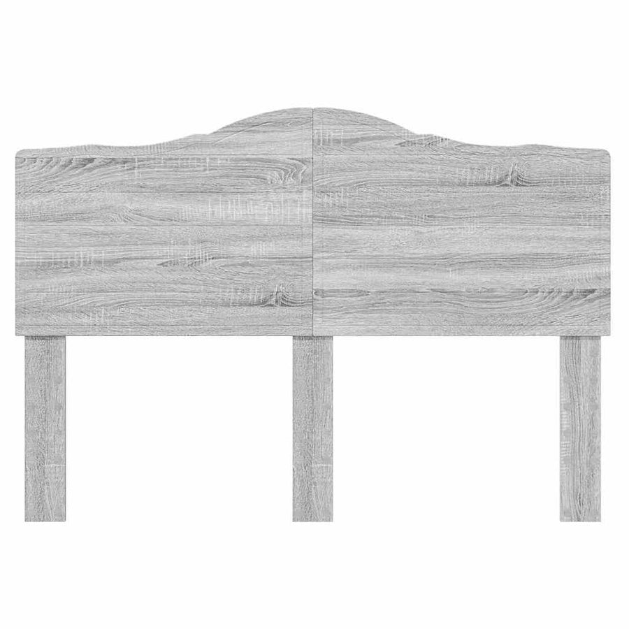 Hoofdbord met hoofdeinde Grijs Sonoma 160 cm Bewerkt hout