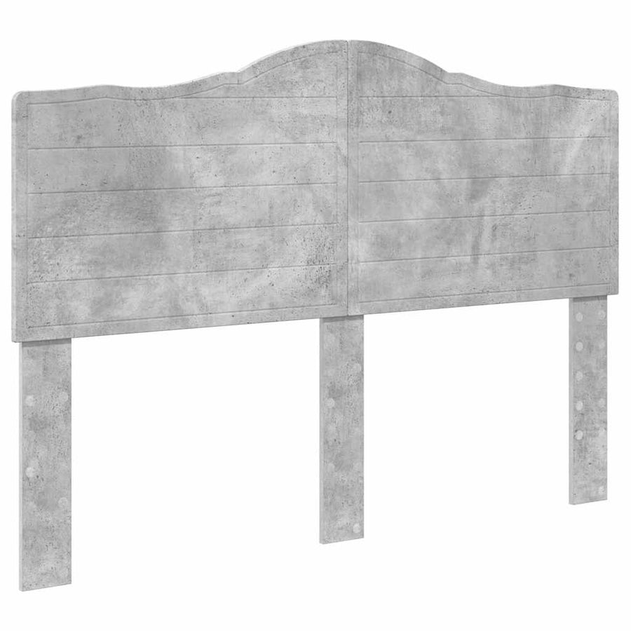 Hoofdbord met hoofdeinde Beton Grijs 150 cm Bewerkt hout